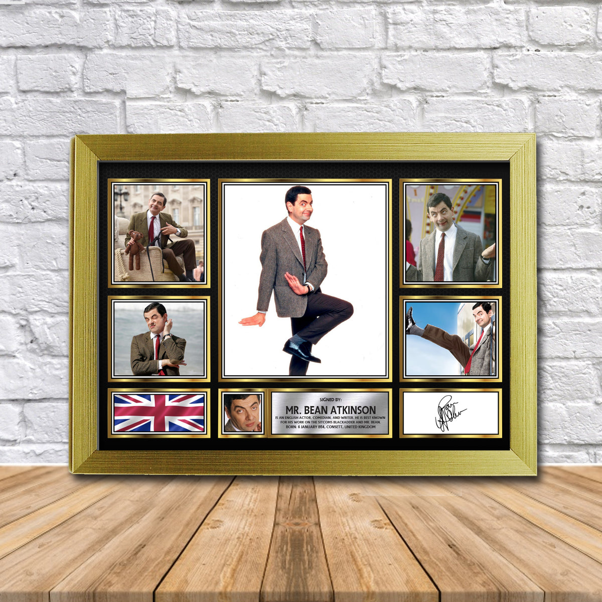 Mr Bean Rowan Atkinson Movie Gift Framed Printed Signature Star Poster Print Wall Art Gift – Mr Bean Rowan Atkinson Movie Gift Framed Printed Signature Star Poster Print