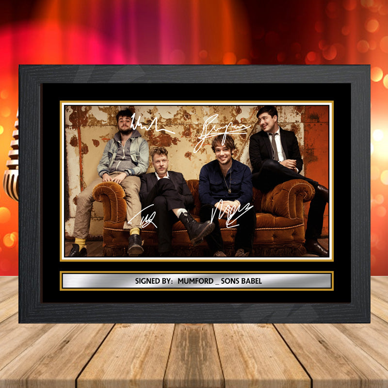 Mumford Sons Babel 1 – Printed Signature Music-Landscape Star Print – Mumford Sons Babel 1