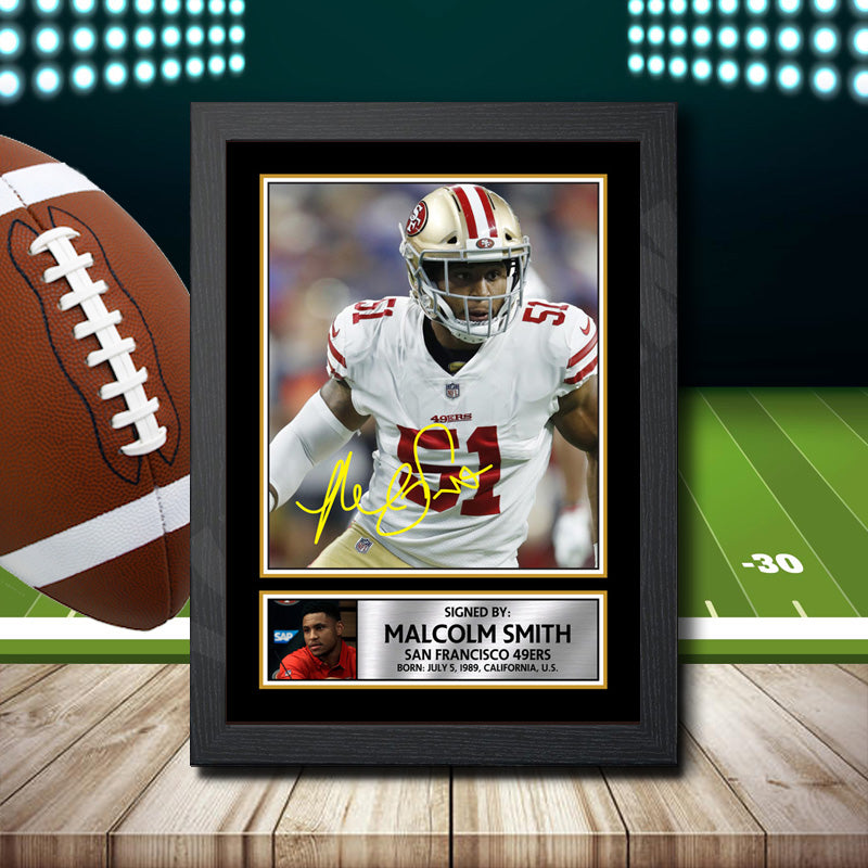Malcolm Smith 2 – Printed Signature NFL Star Print – Malcolm Smith 2