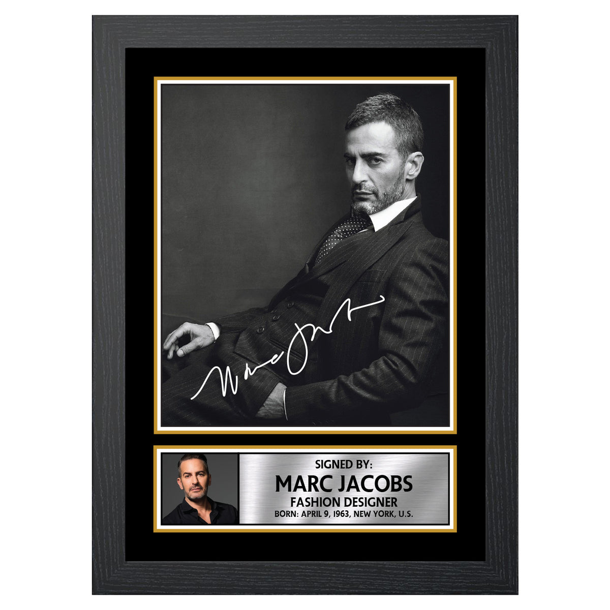 Marc Jacobs Fashion Designer Printed Signature Poster Print Gift