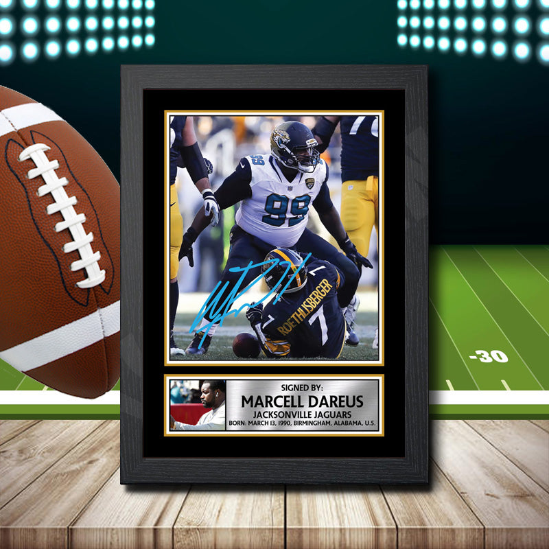 Marcell Dareus – Printed Signature NFL Star Print – Marcell Dareus