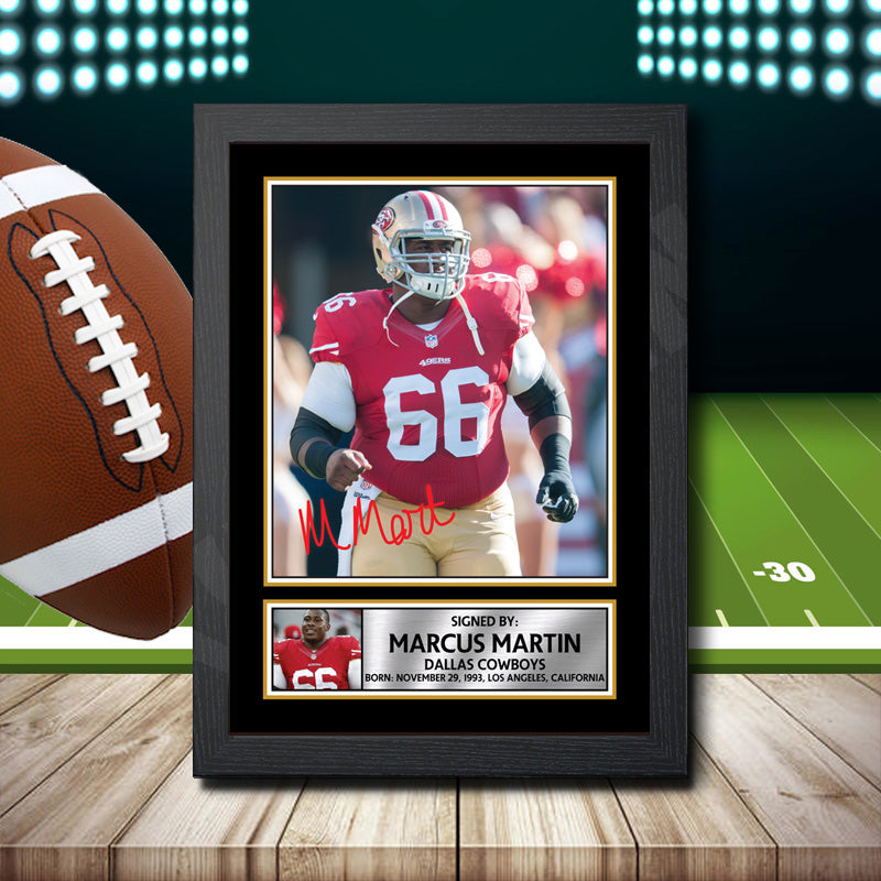 Marcus Martin β Printed Signature NFL Star Print β Marcus Martin