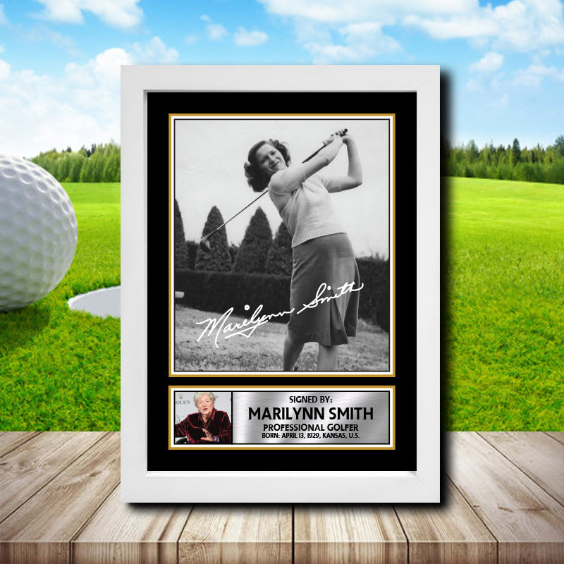 Marilynn Smith 2 Golf Printed Signature Poster Print Gift