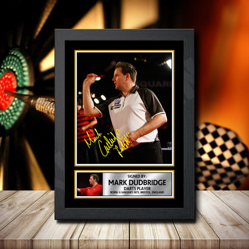 Mark Dudbridge Printed Signature Darts Star Poster Print Framed Wall Art Gift – Mark Dudbridge Printed Signature Darts Star Poster Print