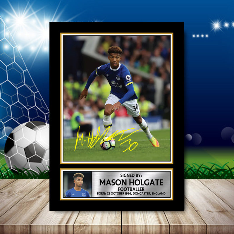 Mason Holgate 2 Footballer Printed Signature Poster Print Gift