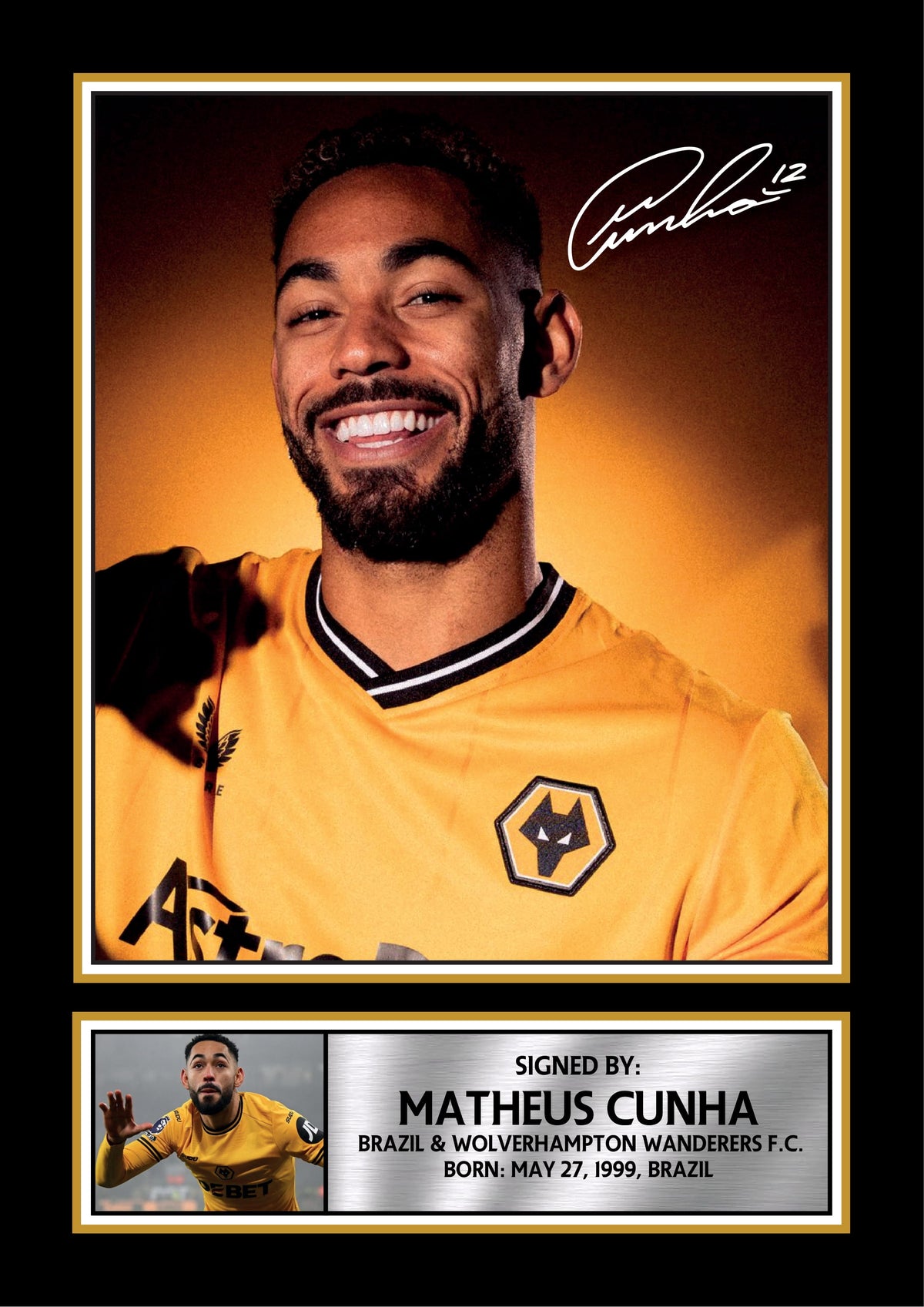 Matheus Cunha Printed Signature Portrait Poster Print