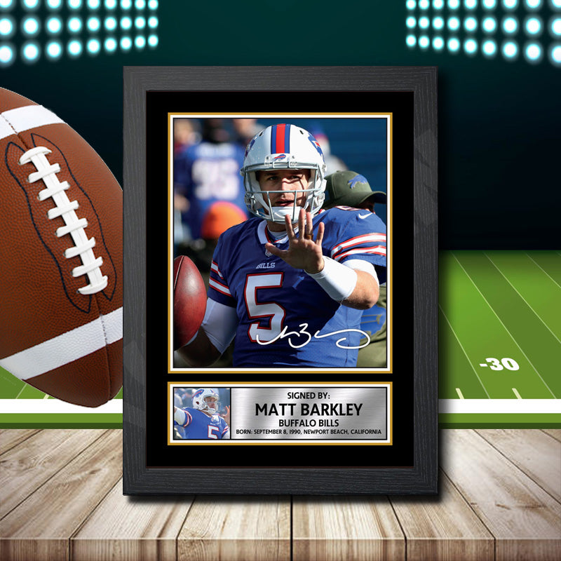 Matt Barkley – Printed Signature NFL Star Print – Matt Barkley
