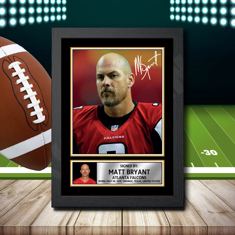 Matt Bryant 1 – Printed Signature NFL Star Print – Matt Bryant 1