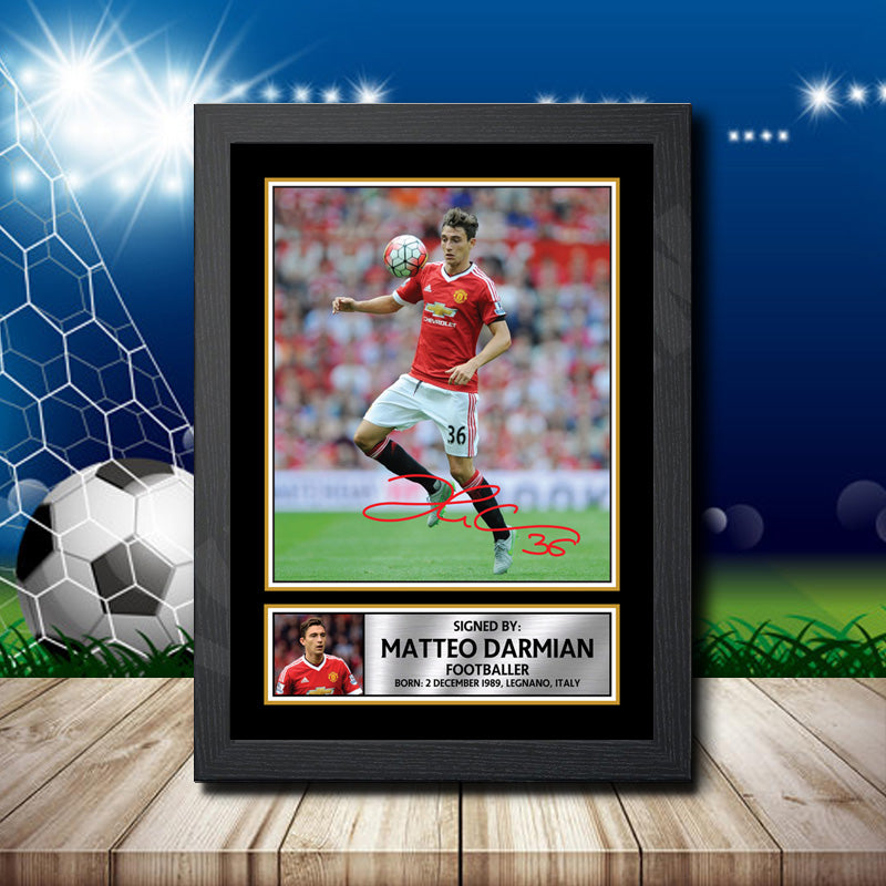 Matteo Darmian 3 Printed Signature Footballers Star Poster Print Framed Wall Art Gift – Matteo Darmian 3 Printed Signature Footballers Star Poster Print