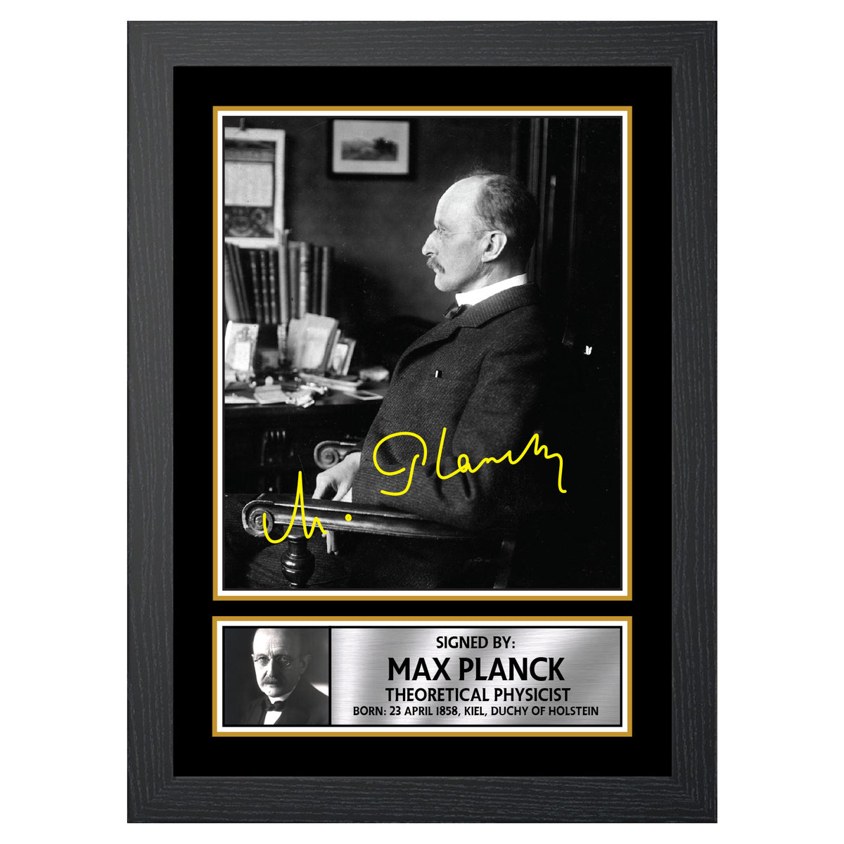Max Planck M444 Scientist Printed Signature Poster Print Gift