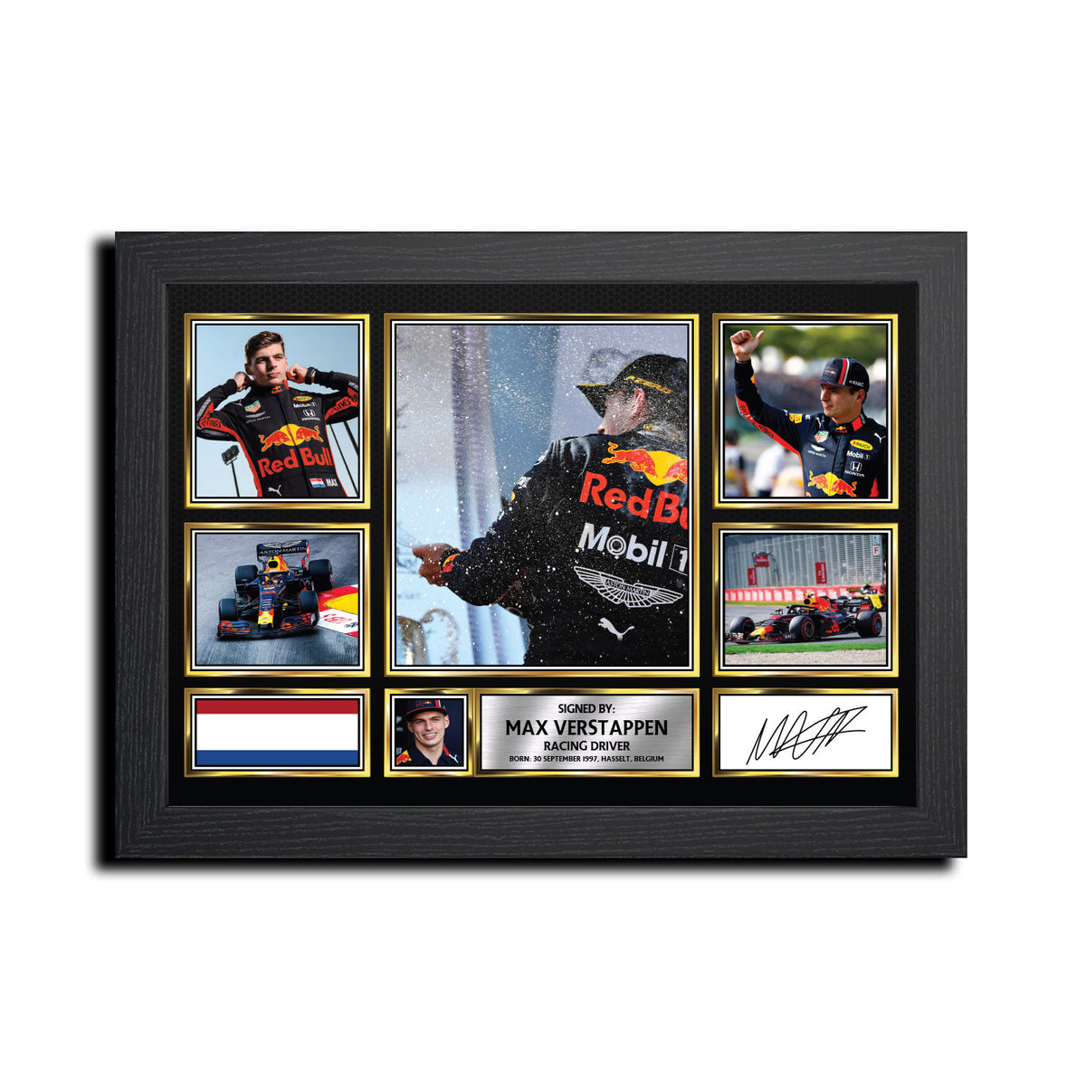 Max Verstappen MC1714 Printed Signature Motorsport Print