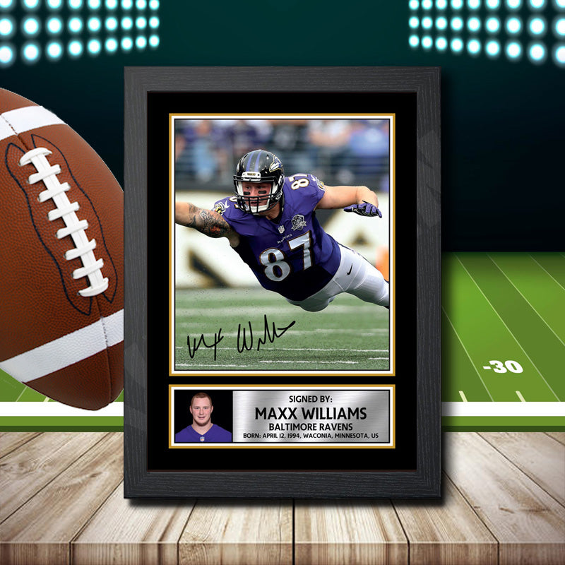 Maxx Williams 2 – Printed Signature NFL Star Print – Maxx Williams 2