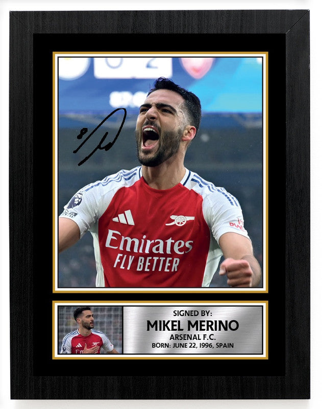 Mikel Merino Printed Signature Poster Print