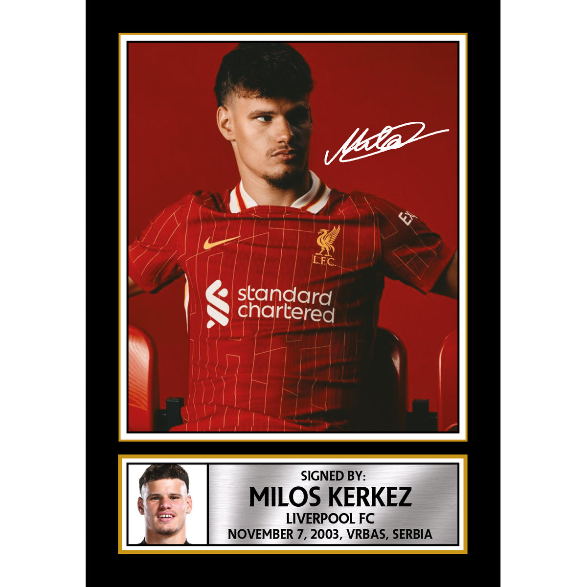 Milos Kerkez Printed Signature Poster Print