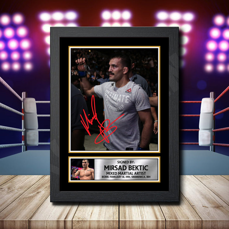 Mirsad Bektic 2 Printed Signature Ufc Star Poster Print Framed Wall Art Gift – Mirsad Bektic 2 Printed Signature Ufc Star Poster Print