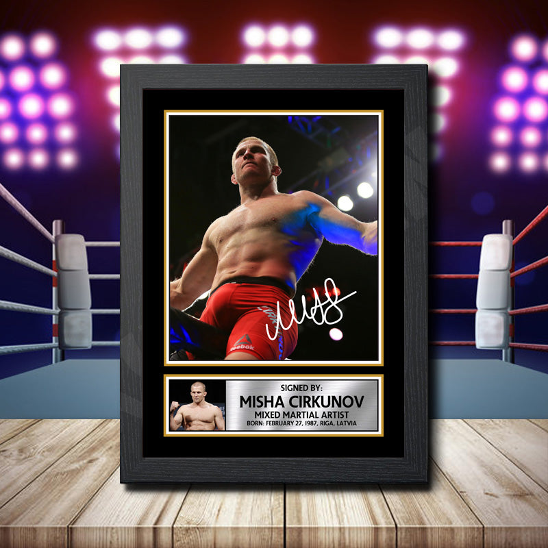 Misha Cirkunov 2 Printed Signature Ufc Star Poster Print Framed Wall Art Gift β Misha Cirkunov 2 Printed Signature Ufc Star Poster Print