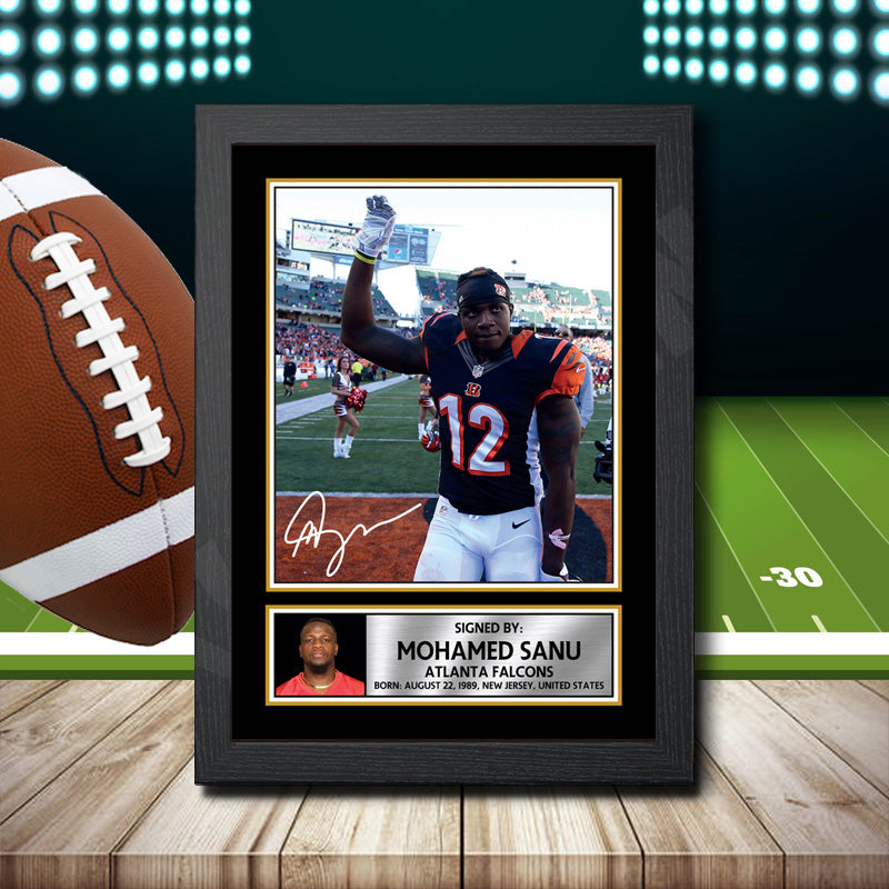 Mohamed Sanu 1 – Printed Signature NFL Star Print – Mohamed Sanu 1