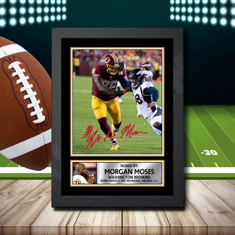 Morgan Moses 2 – Printed Signature NFL Star Print – Morgan Moses 2
