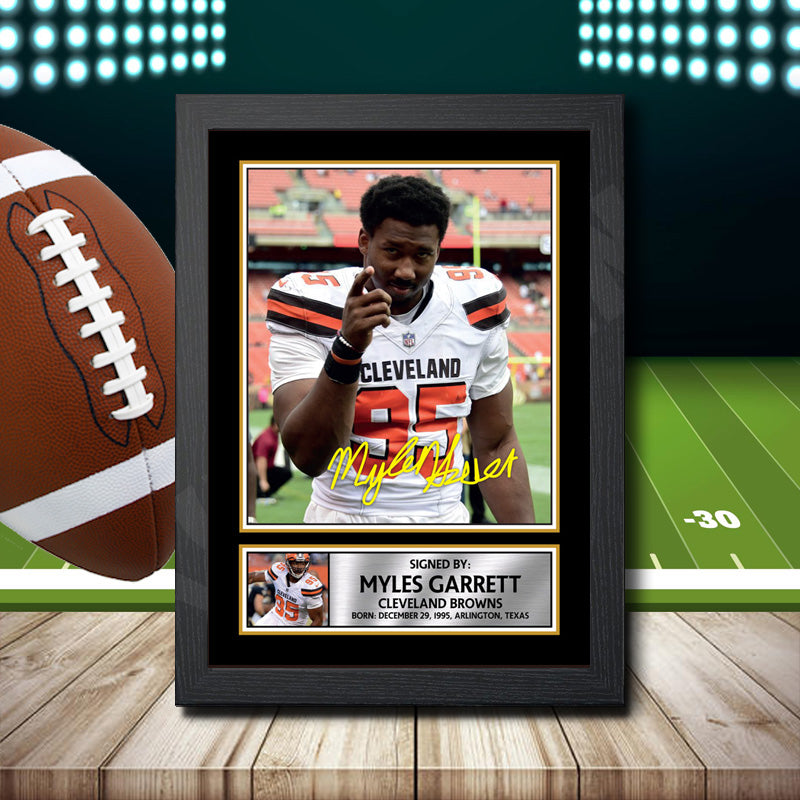 Myles Garrett – Printed Signature NFL Star Print – Myles Garrett