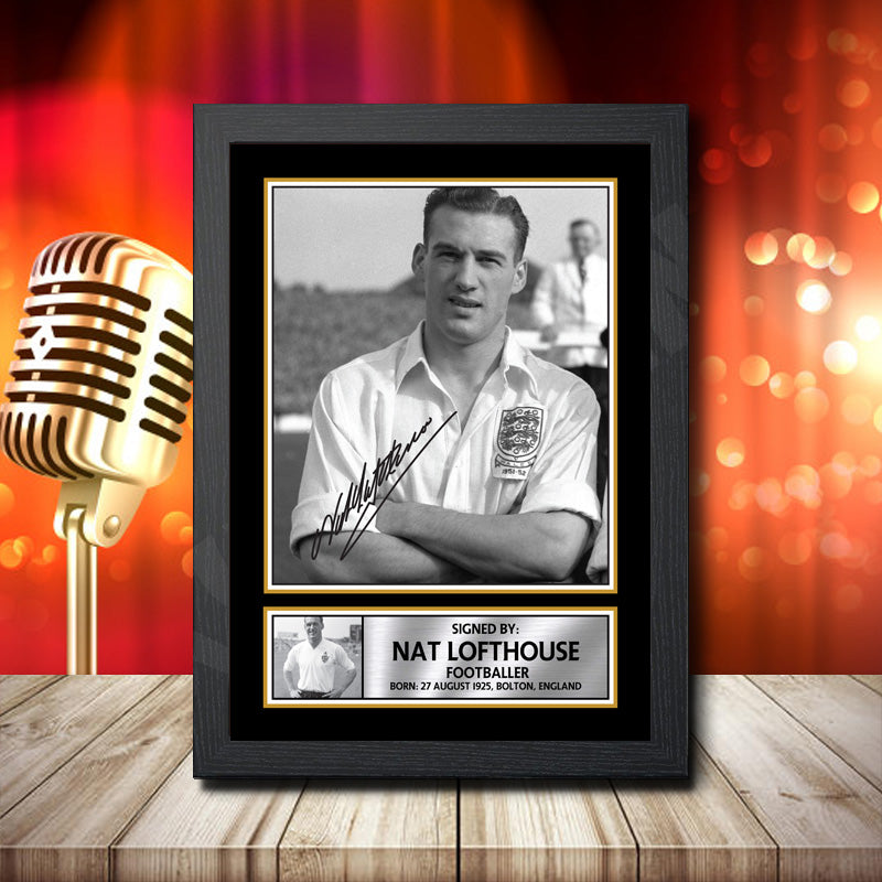 Nat Lofthouse – Printed Signature Music Star Print – Nat Lofthouse