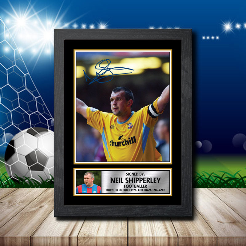 Neil Shipperley 2 Printed Signature Footballers Star Poster Print Framed Wall Art Gift – Neil Shipperley 2 Printed Signature Footballers Star Poster Print