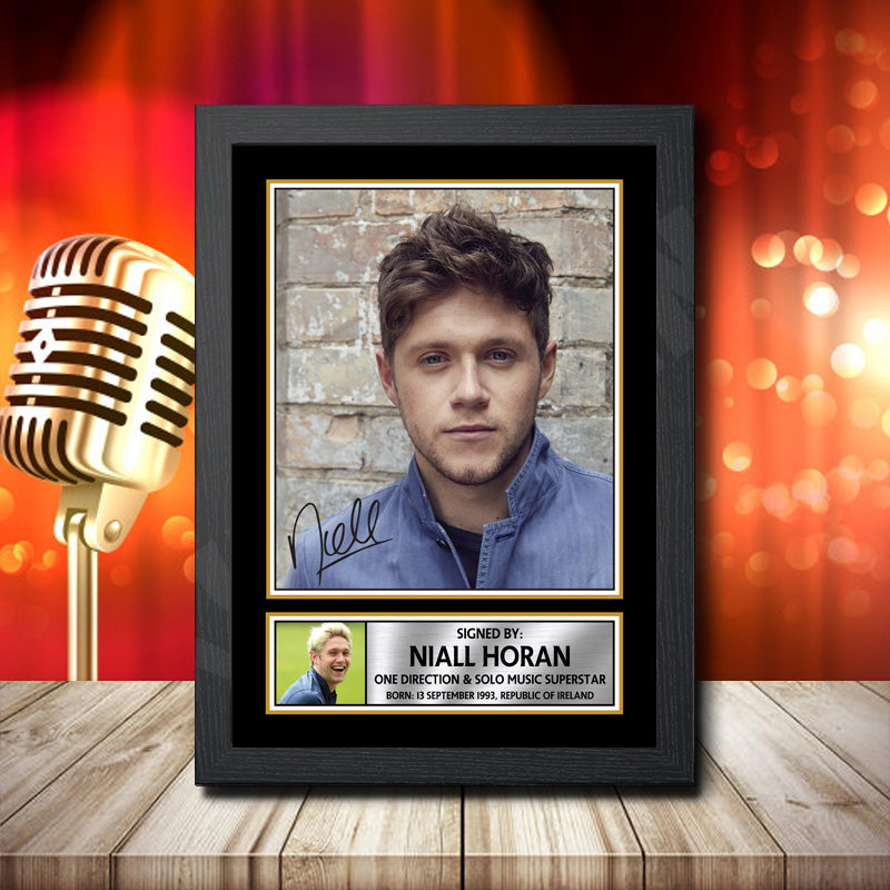 Niall Horan 1d – Printed Signature Music Star Print – Niall Horan 1d