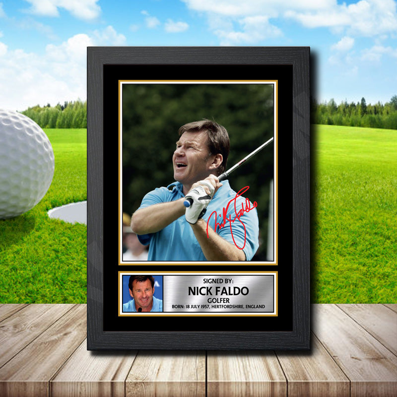 Nick Faldo Printed Signature Golfer Star Poster Print Framed Wall Art Gift – Nick Faldo Printed Signature Golfer Star Poster Print