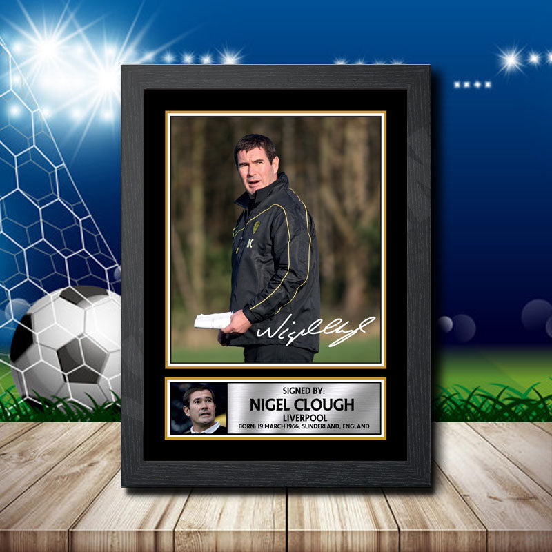 Nigel Clough 1 Printed Signature Footballers Star Poster Print Framed Wall Art Gift β Nigel Clough 1 Printed Signature Footballers Star Poster Print
