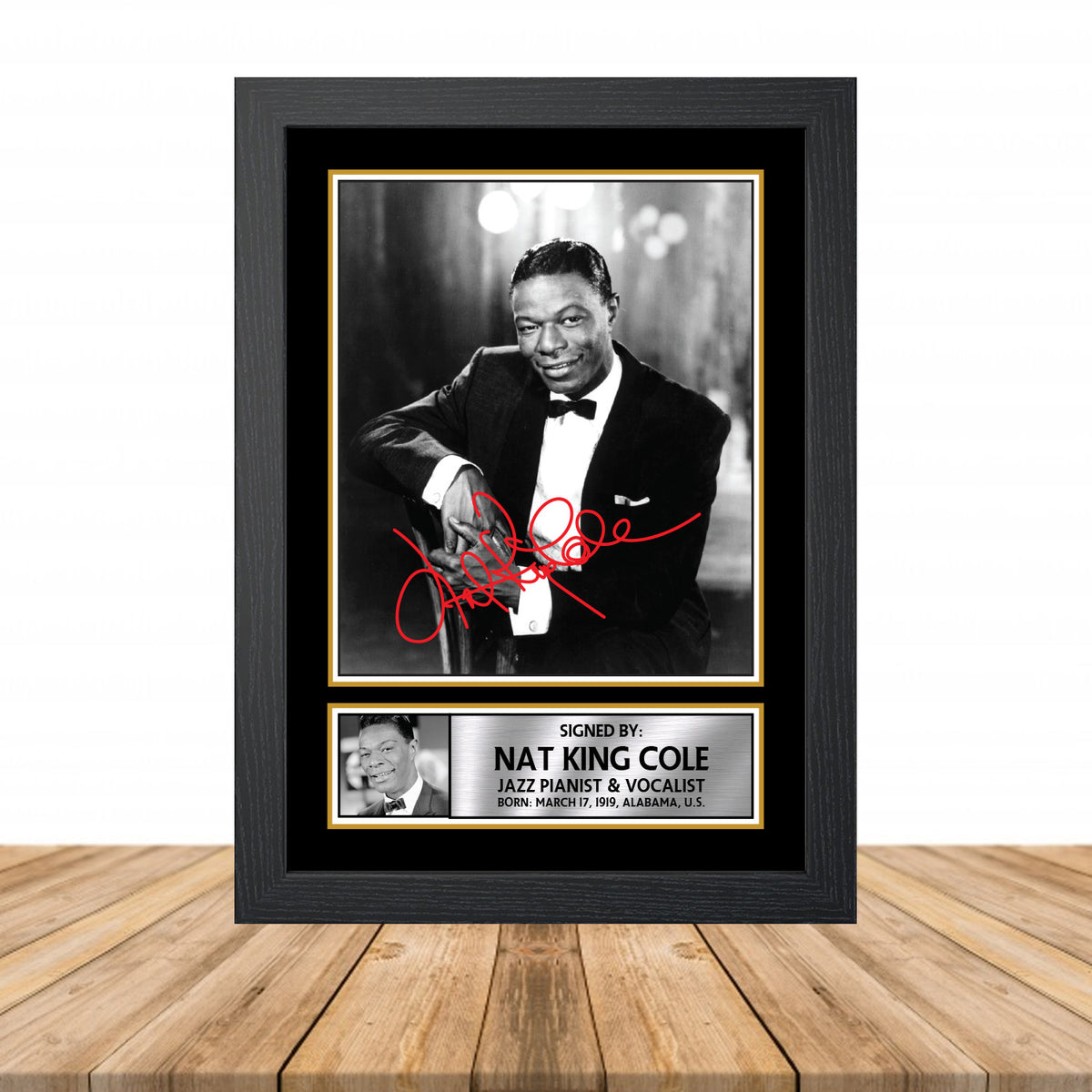 Nat King Cole M889 Television Printed Signature Poster Print Gift