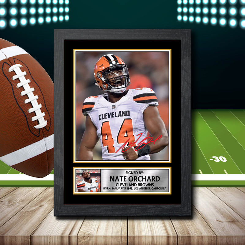 Nate Orchard 2 – Printed Signature NFL Star Print – Nate Orchard 2