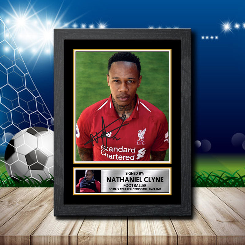 Nathaniel Clyne 1 Printed Signature Footballers Star Poster Print Framed Wall Art Gift β Nathaniel Clyne 1 Printed Signature Footballers Star Poster Print