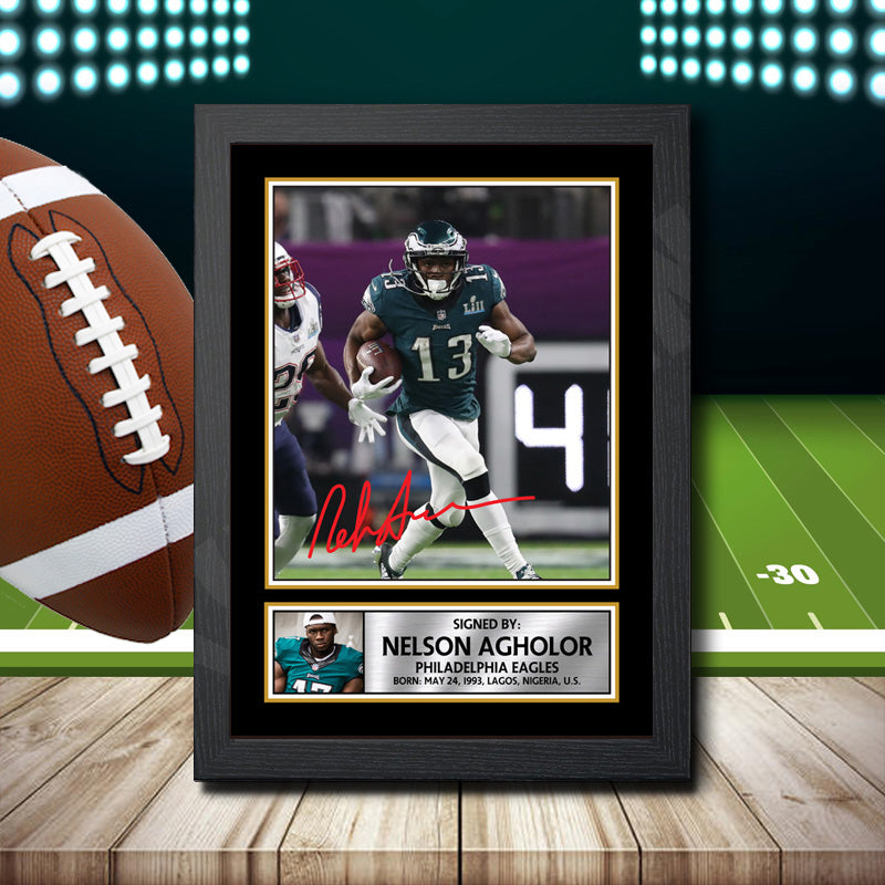 Nelson Agholor – Printed Signature NFL Star Print – Nelson Agholor