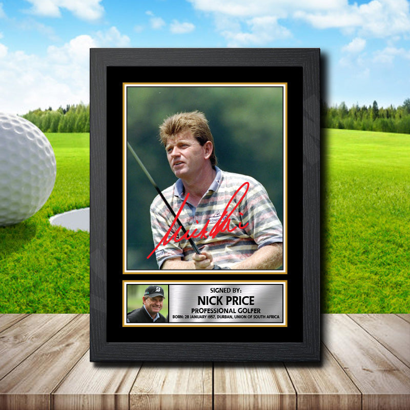 Nick Price Golf Printed Signature Poster Print Gift