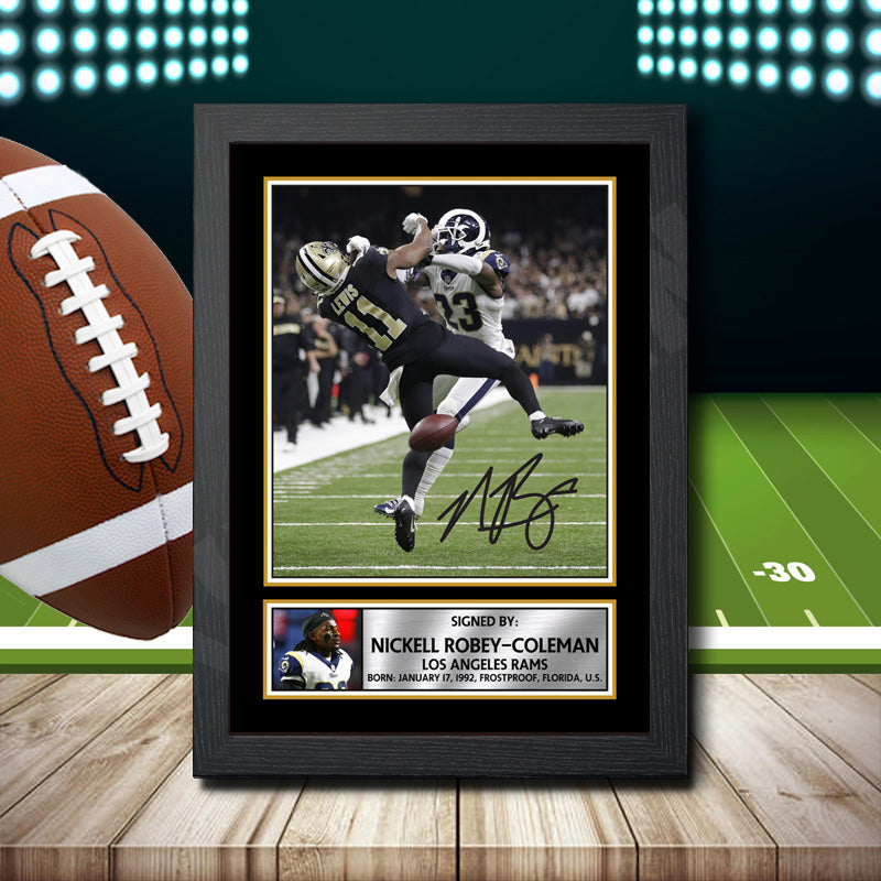 Nickell Robey-Coleman – Printed Signature NFL Star Print – Nickell Robey-Coleman