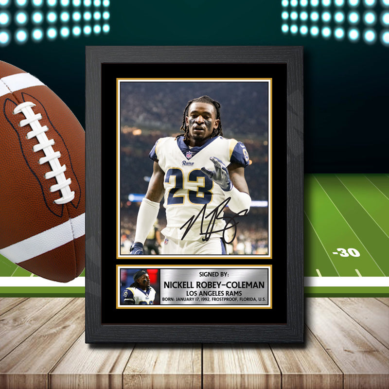 Nickell Robey-Coleman 2 – Printed Signature NFL Star Print – Nickell Robey-Coleman 2