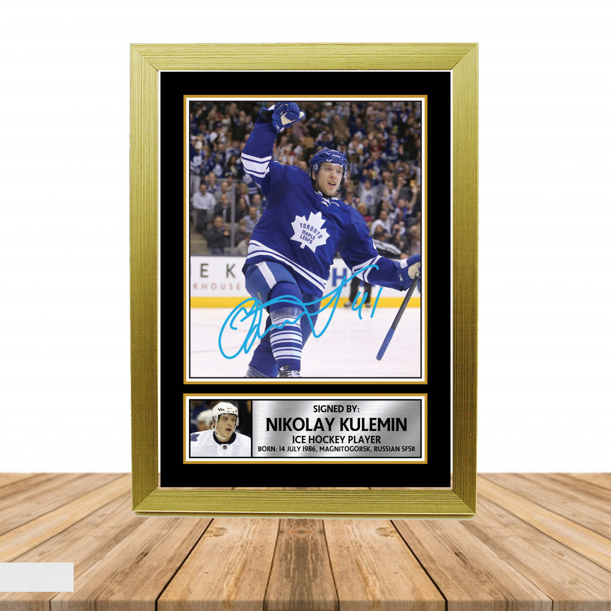 Nikolai Kulemin Ice Hockey Printed Signature Poster Print Gift