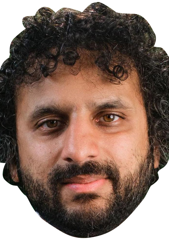 Nish Kumar Face Mask – Fancy Dress Cardboard Costume Mask – Nish Kumar Face Mask