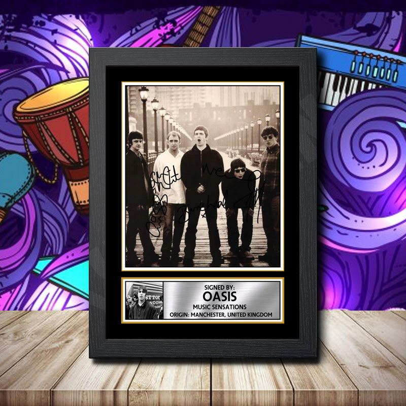Oasis 1 – Printed Signature Music Star Print – Oasis 1