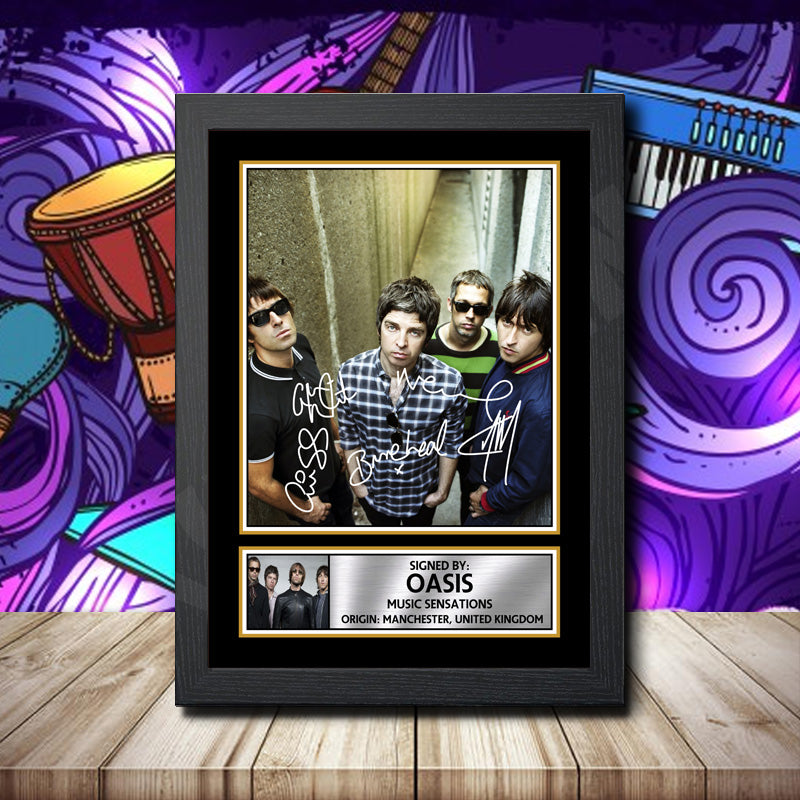 Oasis 2 – Printed Signature Music Star Print – Oasis 2
