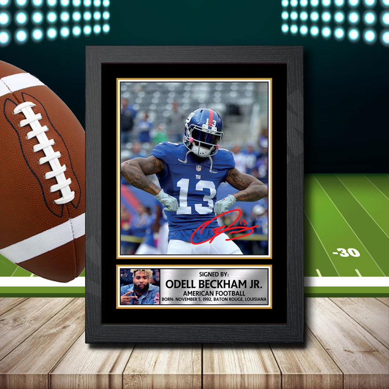 Odell Beckham Jr 2 – Printed Signature NFL Star Print – Odell Beckham Jr 2