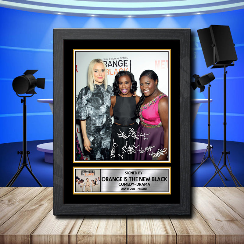 Orange Is The New Black 1 Printed Signature Television Star Poster Print Framed Wall Art Gift – Orange Is The New Black 1 Printed Signature Television Star Poster Print