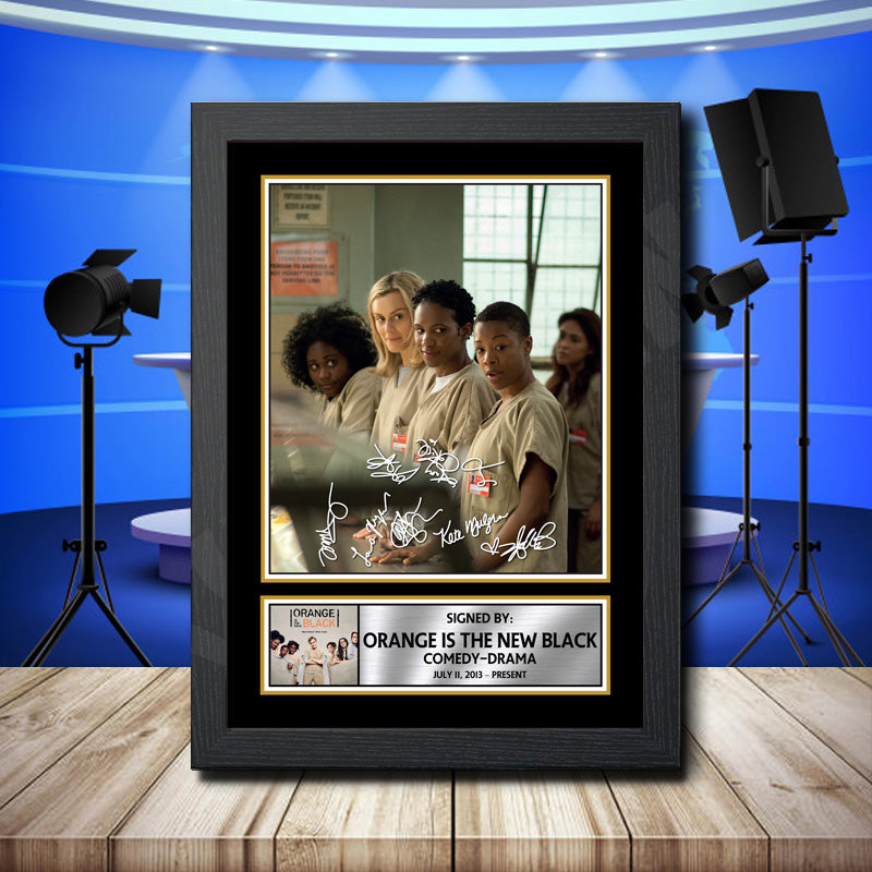Orange Is The New Black 2 Printed Signature Television Star Poster Print Framed Wall Art Gift β Orange Is The New Black 2 Printed Signature Television Star Poster Print