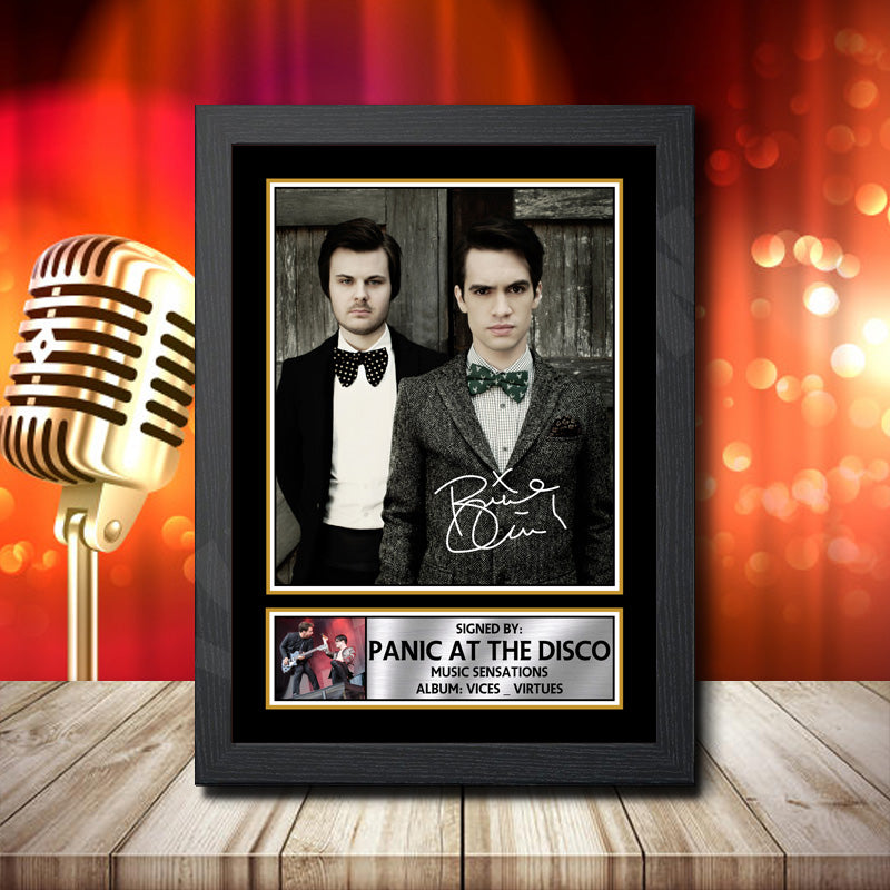 Panic At The Disco Vice Virtues 4 Printed Signature Rock-Bands Star Poster Print Framed Wall Art Gift – Panic At The Disco Vice Virtues 4 Printed Signature Rock-Bands Star Poster Print