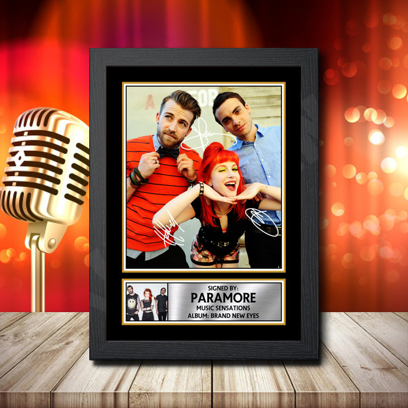 Paramore Brand New Eyes 2 Printed Signature Music Star Poster Print Framed Wall Art Gift β Paramore Brand New Eyes 2 Printed Signature Music Star Poster Print