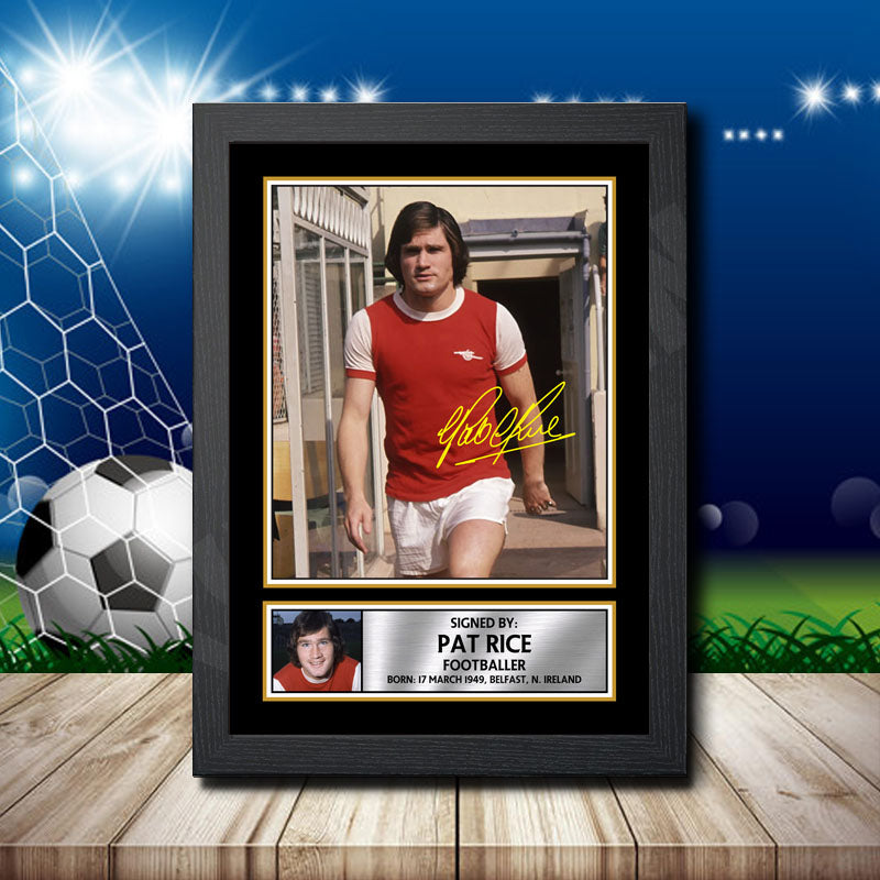 Pat Rice Arsenal 2 Printed Signature Footballers Star Poster Print Framed Wall Art Gift – Pat Rice Arsenal 2 Printed Signature Footballers Star Poster Print