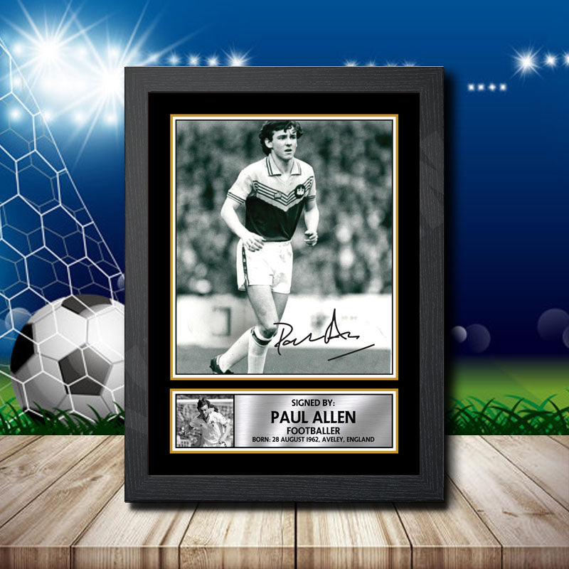 Paul Allen 1 Printed Signature Footballers Star Poster Print Framed Wall Art Gift β Paul Allen 1 Printed Signature Footballers Star Poster Print
