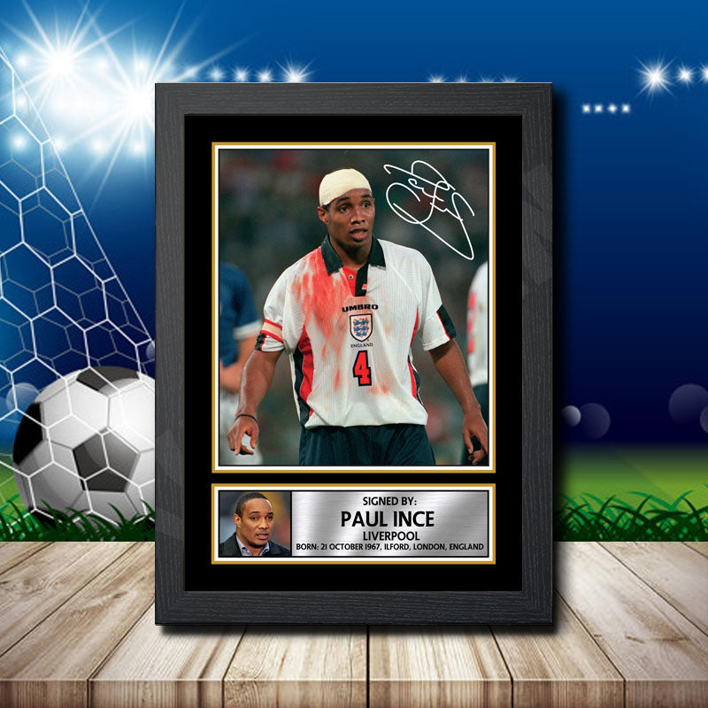 Paul Ince 1 Printed Signature Footballers Star Poster Print Framed Wall Art Gift β Paul Ince 1 Printed Signature Footballers Star Poster Print