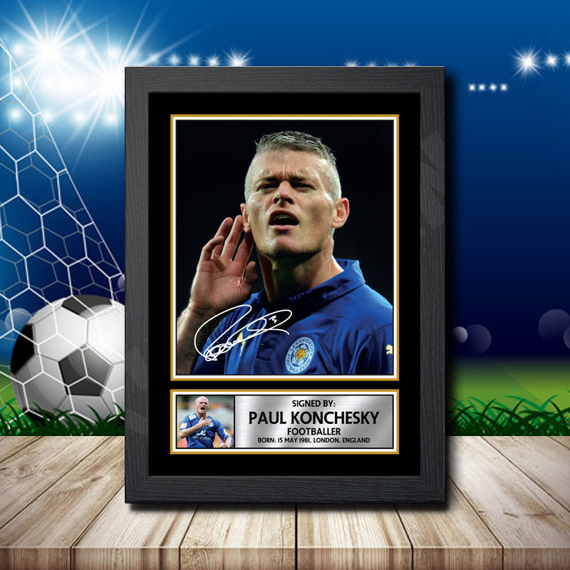 Paul Konchesky 2 Printed Signature Footballers Star Poster Print Framed Wall Art Gift β Paul Konchesky 2 Printed Signature Footballers Star Poster Print