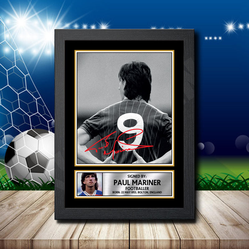 Paul Mariner 2 Printed Signature Footballers Star Poster Print Framed Wall Art Gift – Paul Mariner 2 Printed Signature Footballers Star Poster Print
