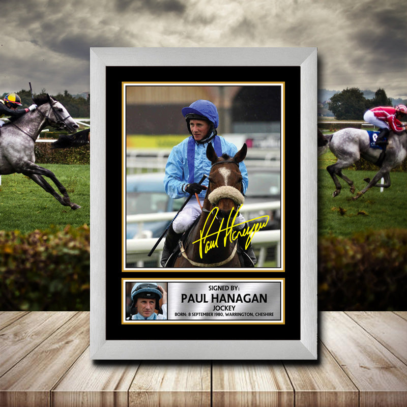 Paul Hanagan Printed Signature Horse-Racing Star Poster Print Framed Wall Art Gift β Paul Hanagan Printed Signature Horse-Racing Star Poster Print